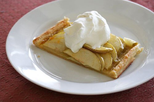 Easy Apple Tart with Bourbon Whipped Cream