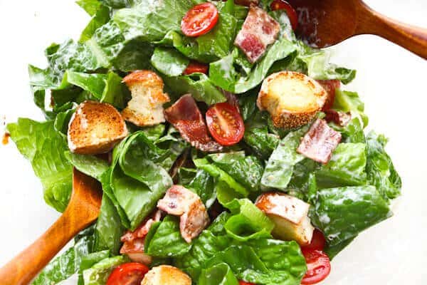 BLT Salad with Buttermilk Dressing