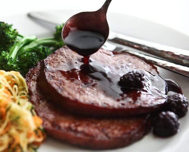 Blackberry Rum Glazed Ham (for 2-4)