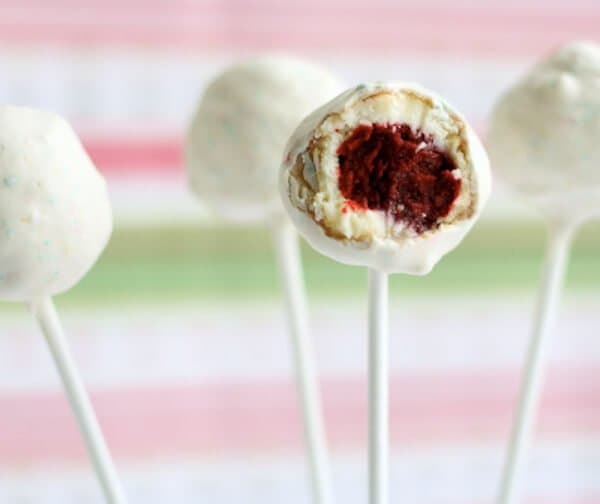 Red Velvet Cheesecake Pops