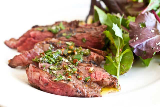 Skirt Steak with Chimichurri Sauce