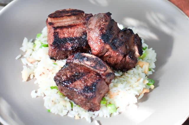 Kalbi Ribs with Macadamia Nut Rice