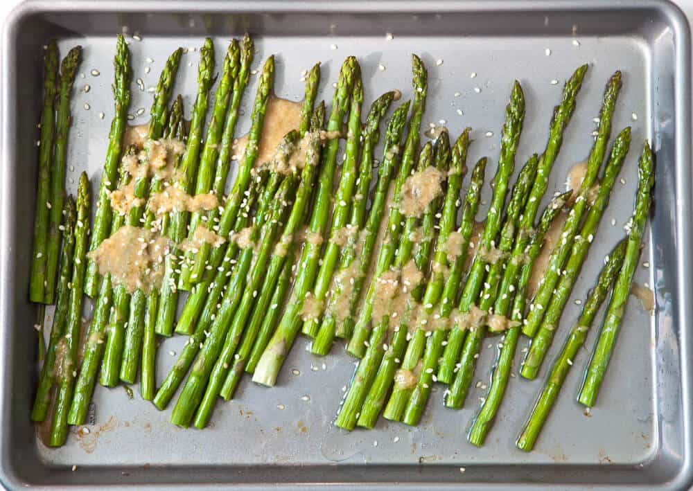 Miso Ginger Asparagus