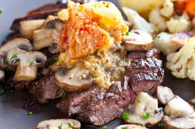 Steak with Kimchi Butter