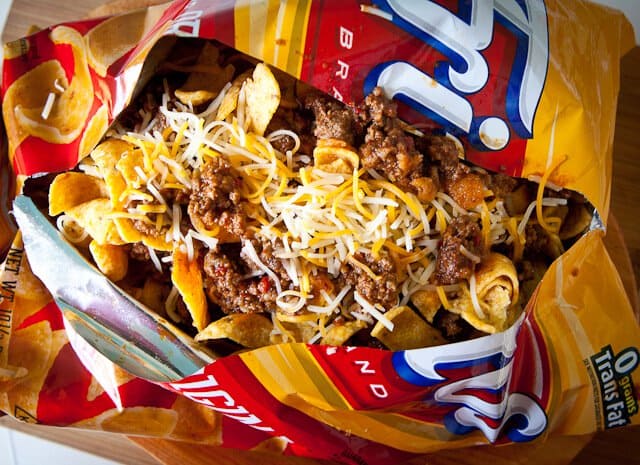 Frito Pie with 1 Hour Texas Chili