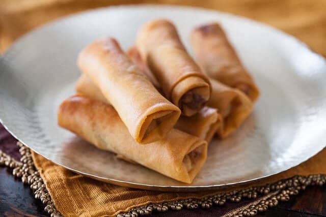 Chinese Spring Rolls with Chicken