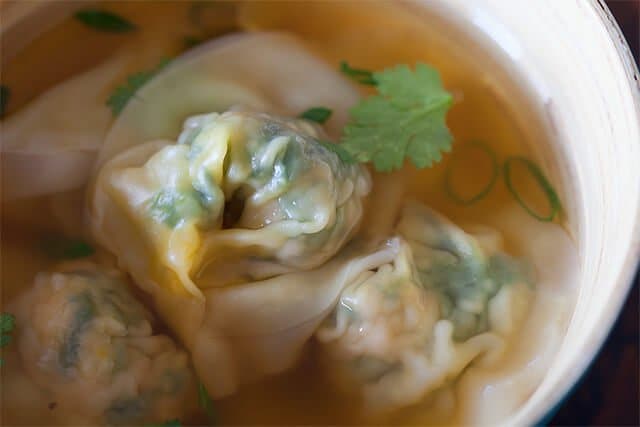 Pork and Spinach Wonton