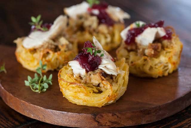 Pasta Nests - with a bite of Thanksgiving!