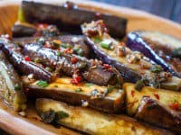 chinese eggplant stirfry with spicy garlic sauce recipe-0504