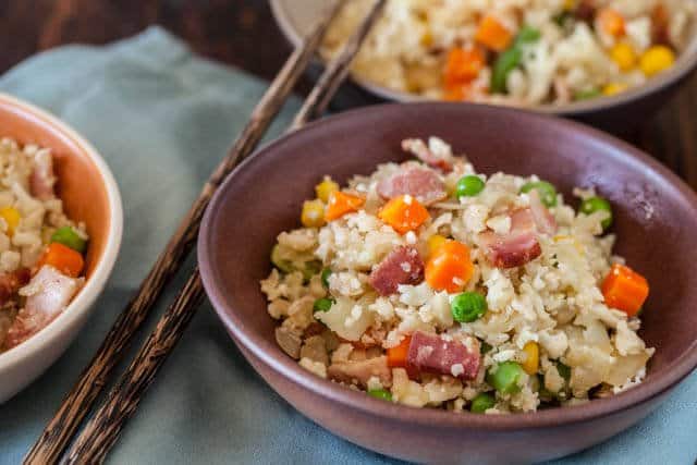 Paleo Cauliflower Bacon Fried Rice