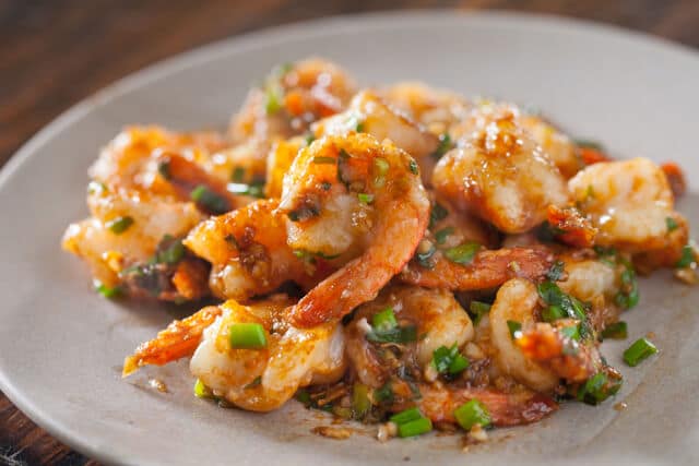 Garlic Ginger Shrimp Stir Fry